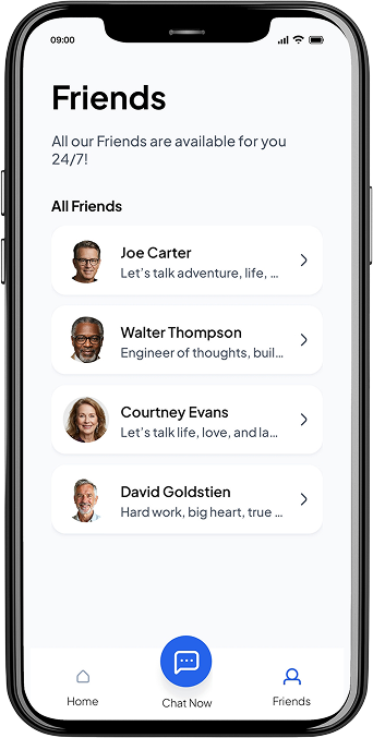 Friends app screenshot